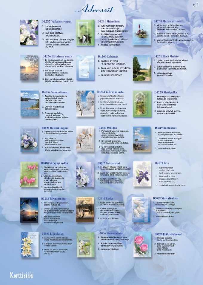 ruusukortti adressit