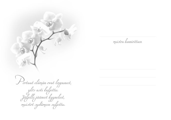 osanotto teksti adressiin